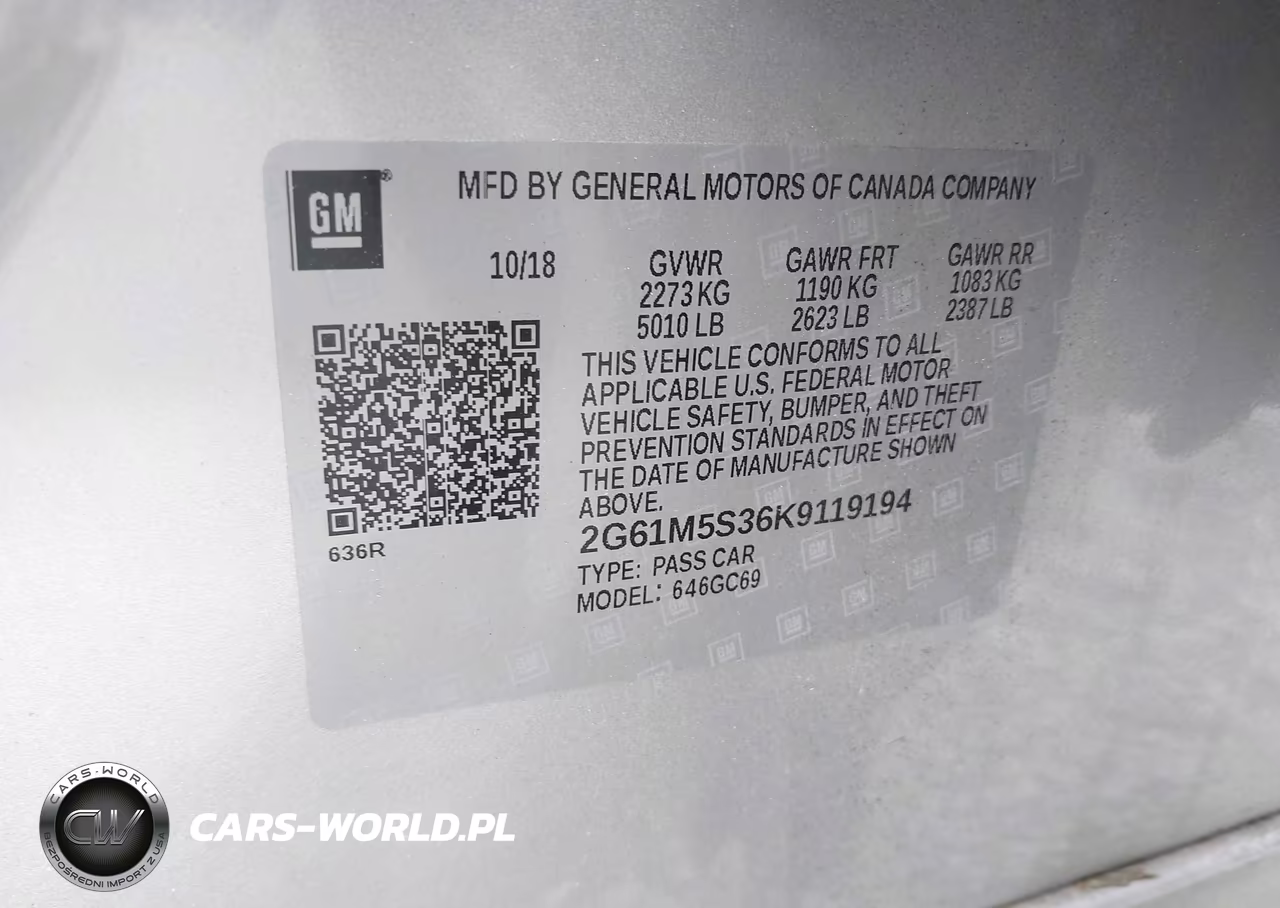 2019 Cadillac Xts Luxury VIN:2G61M5S36K9119194 - 9