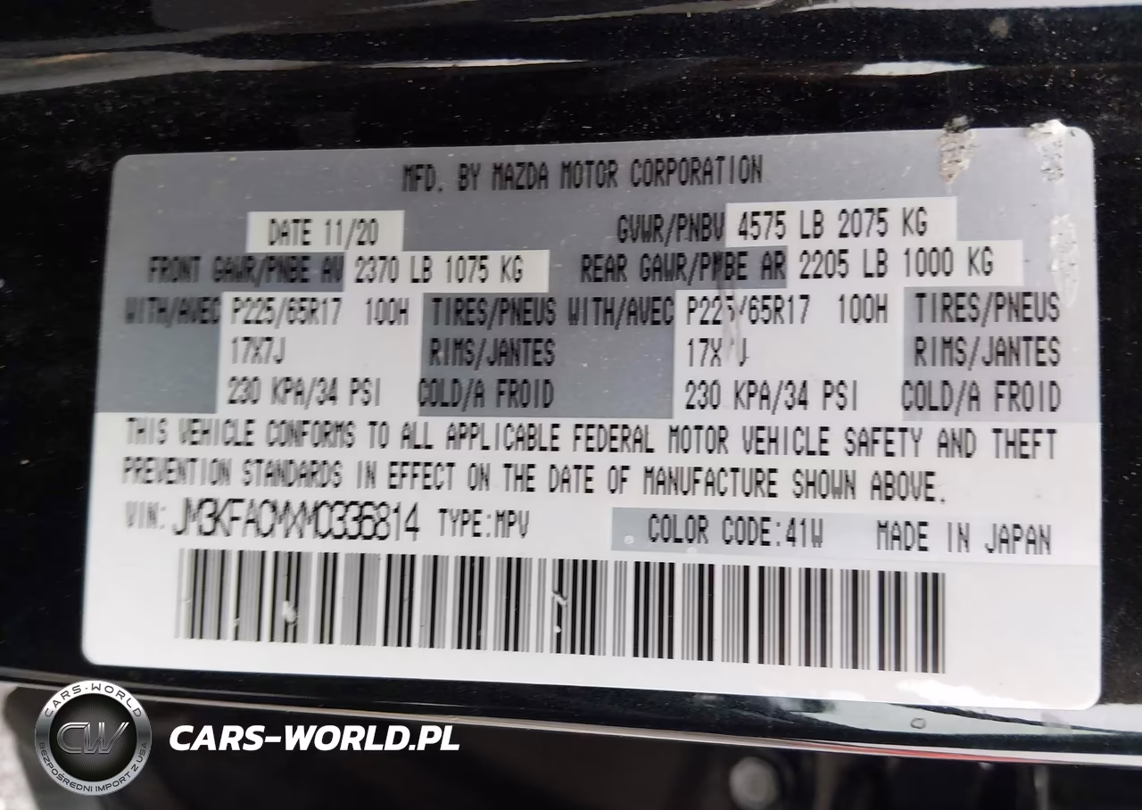 2021 Mazda Cx-5 Touring VIN:JM3KFACMXM0336814 - 9