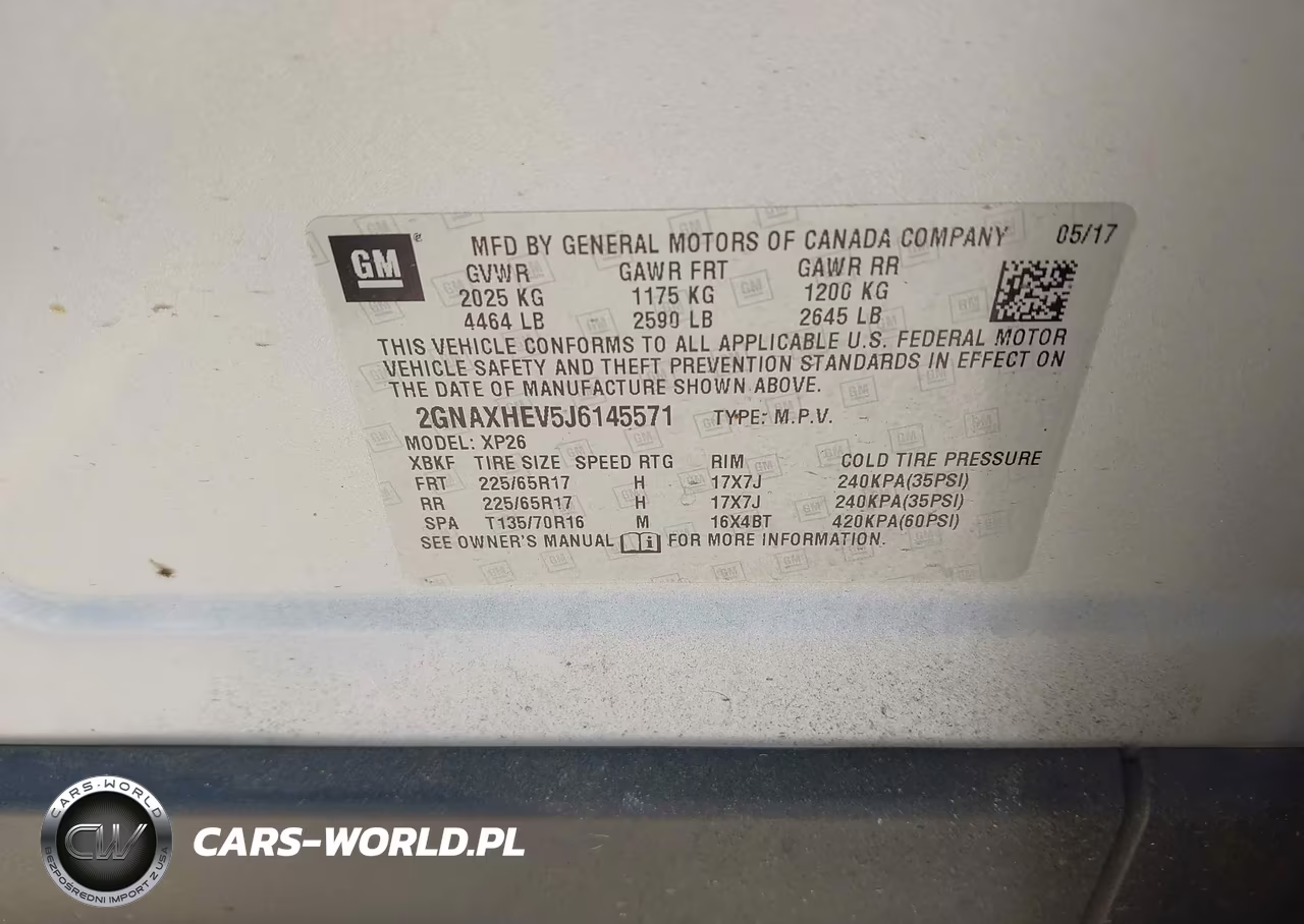 2018 Chevrolet Equinox Ls VIN:2GNAXHEV5J6145571 - 9