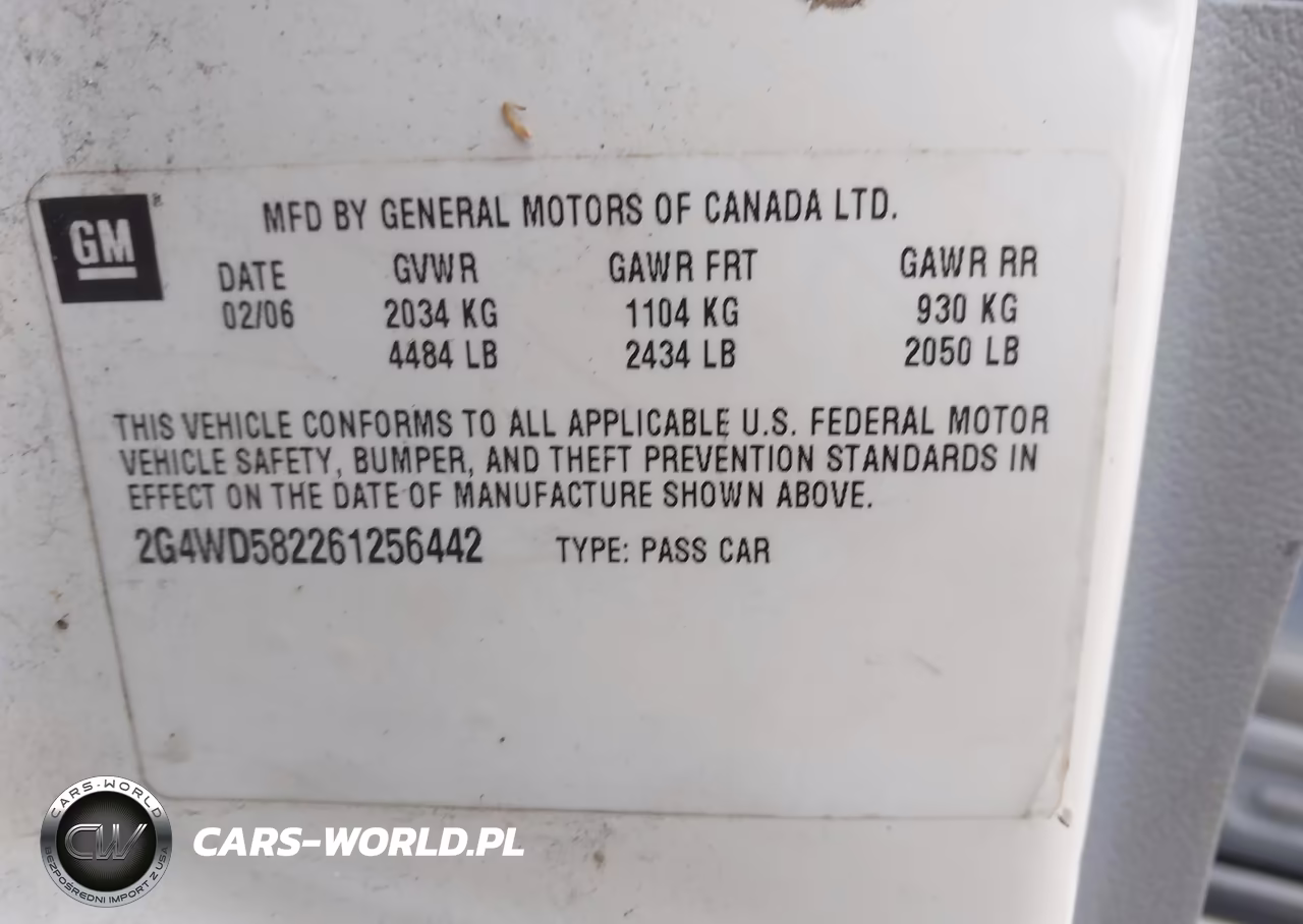 2006 Buick Lacrosse Cxl VIN:2G4WD582261256442 - 9