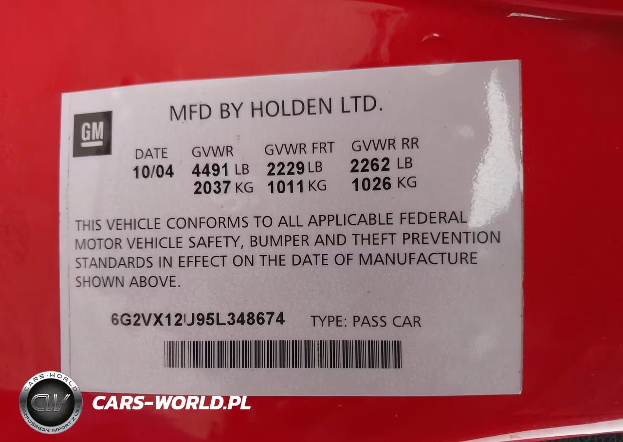 2005 Pontiac Gto VIN:6G2VX12U95L348674 - 9