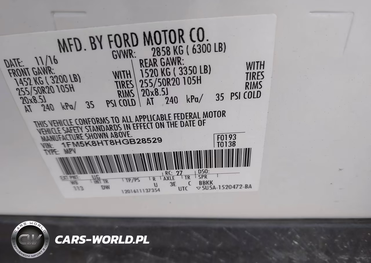2017 Ford Explorer Platinum VIN:1FM5K8HT8HGB28529 - 9