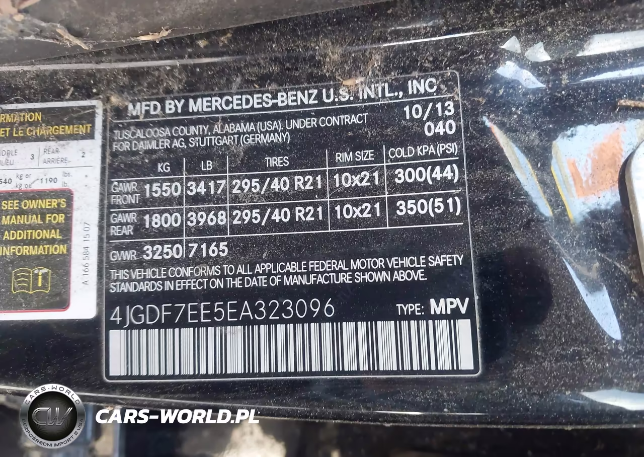 2014 Mercedes-Benz Gl 63 Amg 4Matic VIN:4JGDF7EE5EA323096 - 9