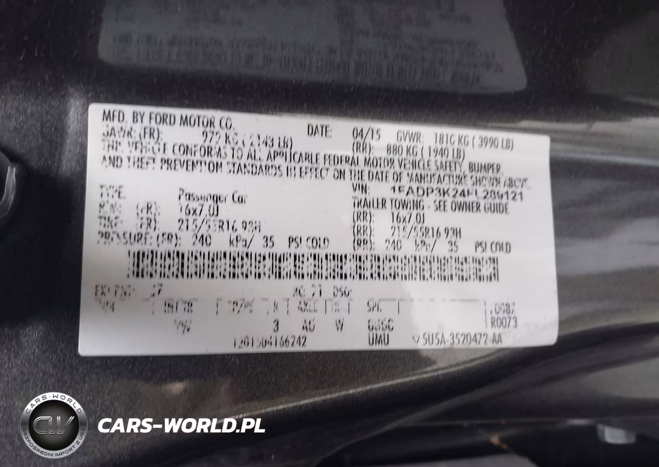 2015 Ford Focus Se VIN:1FADP3K24FL289121 - 9