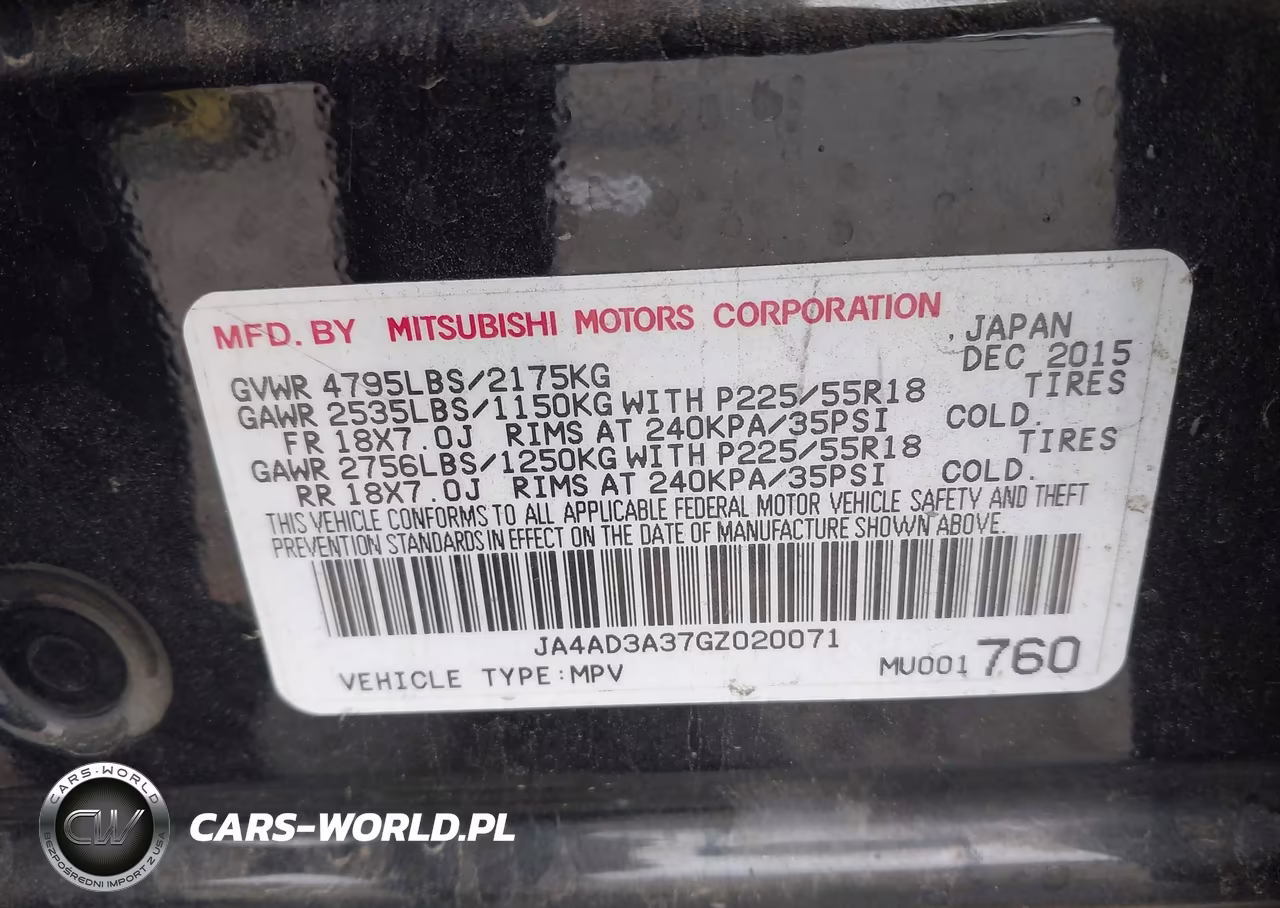 2016 Mitsubishi Outlander Se-Sel VIN:JA4AD3A37GZ020071 - 9