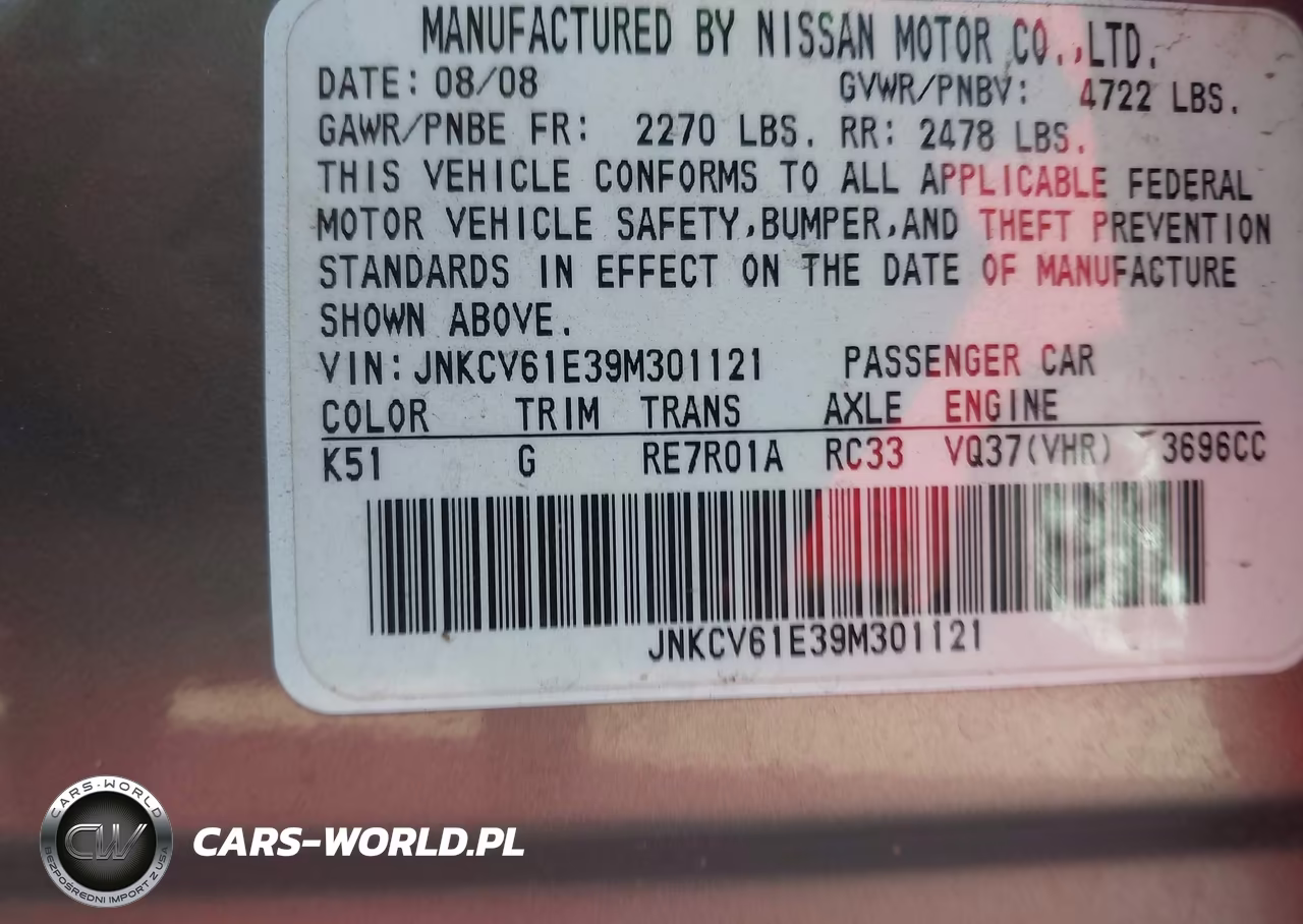 2009 Infiniti G37 Journey VIN:JNKCV61E39M301121 - 9