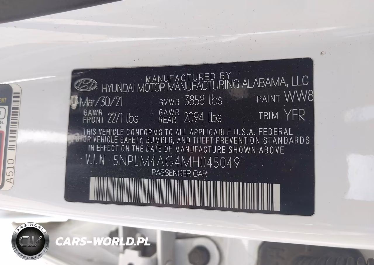 2021 Hyundai Elantra Sel VIN:5NPLM4AG4MH045049 - 9