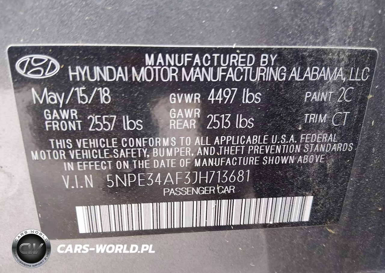 2018 Hyundai Sonata Sel+ VIN:5NPE34AF3JH713681 - 9