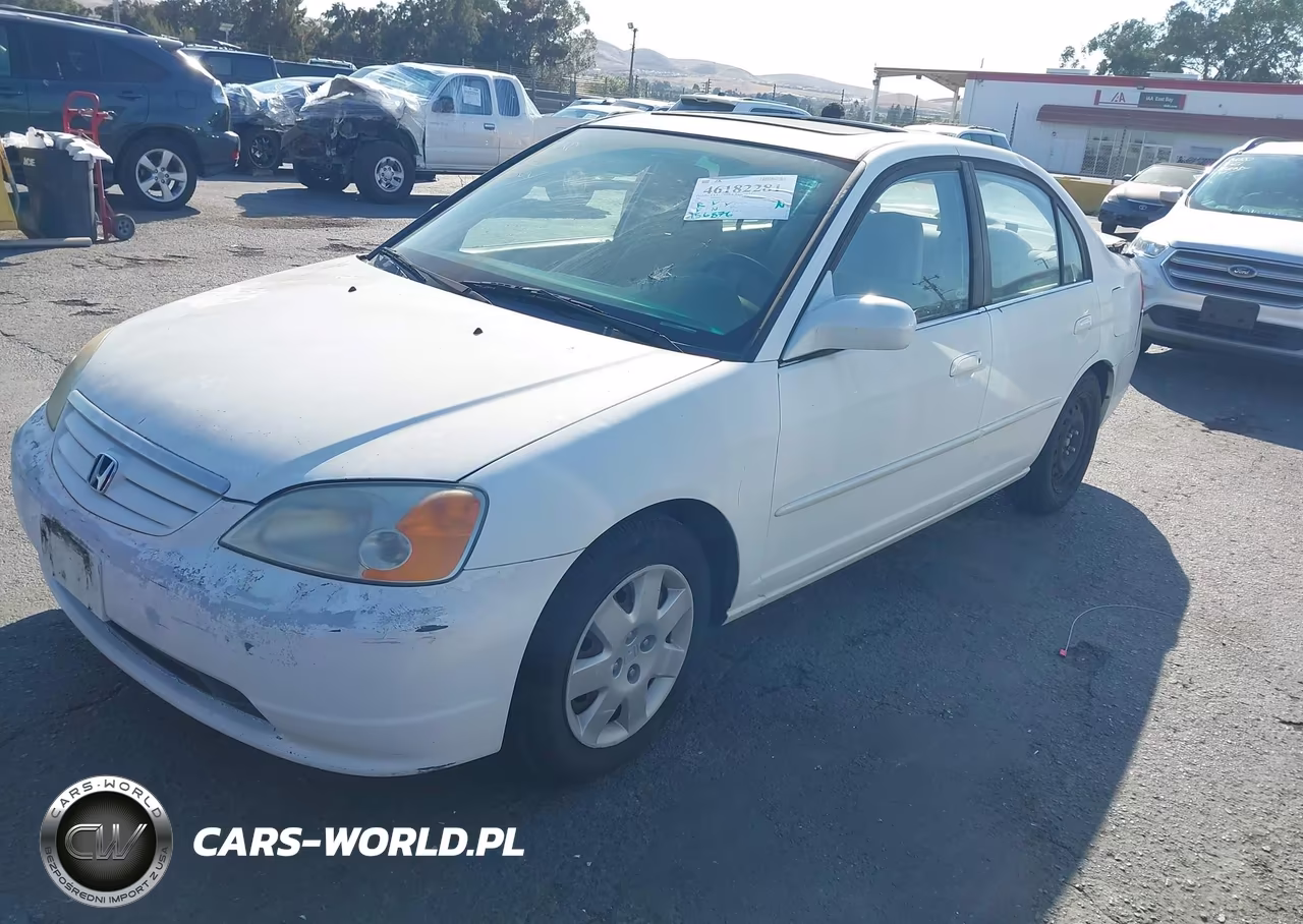 2001 Honda Civic Ex VIN:2HGES25791H610138 - 2
