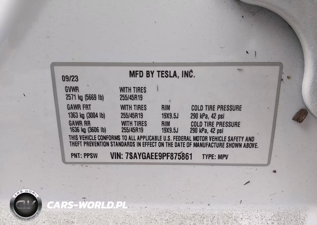 2023 Tesla Model Y Awd-Long Range Dual Motor All-Wheel Drive VIN:7SAYGAEE9PF875861 - 9