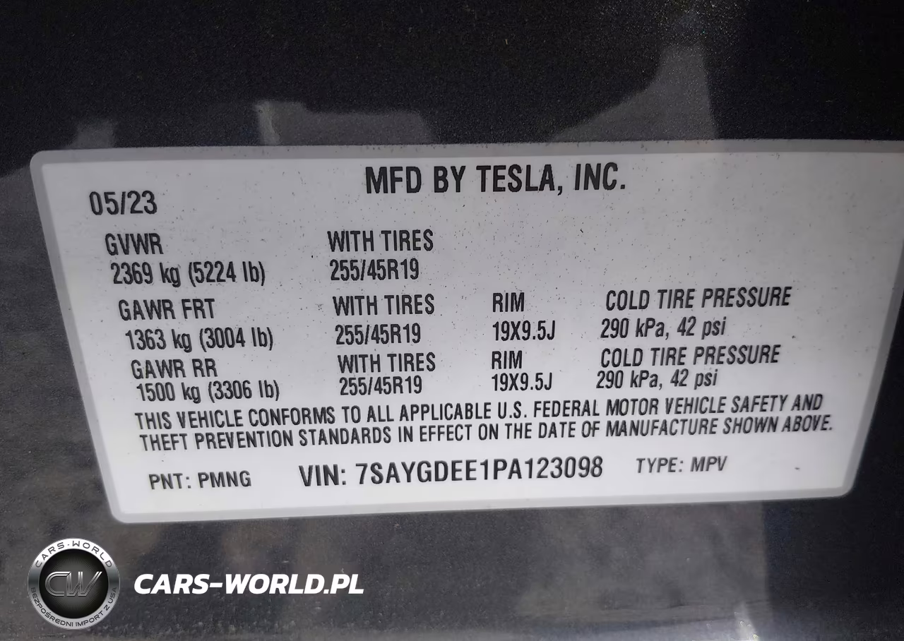 2023 Tesla Model Y Awd-Long Range Dual Motor All-Wheel Drive VIN:7SAYGDEE1PA123098 - 9