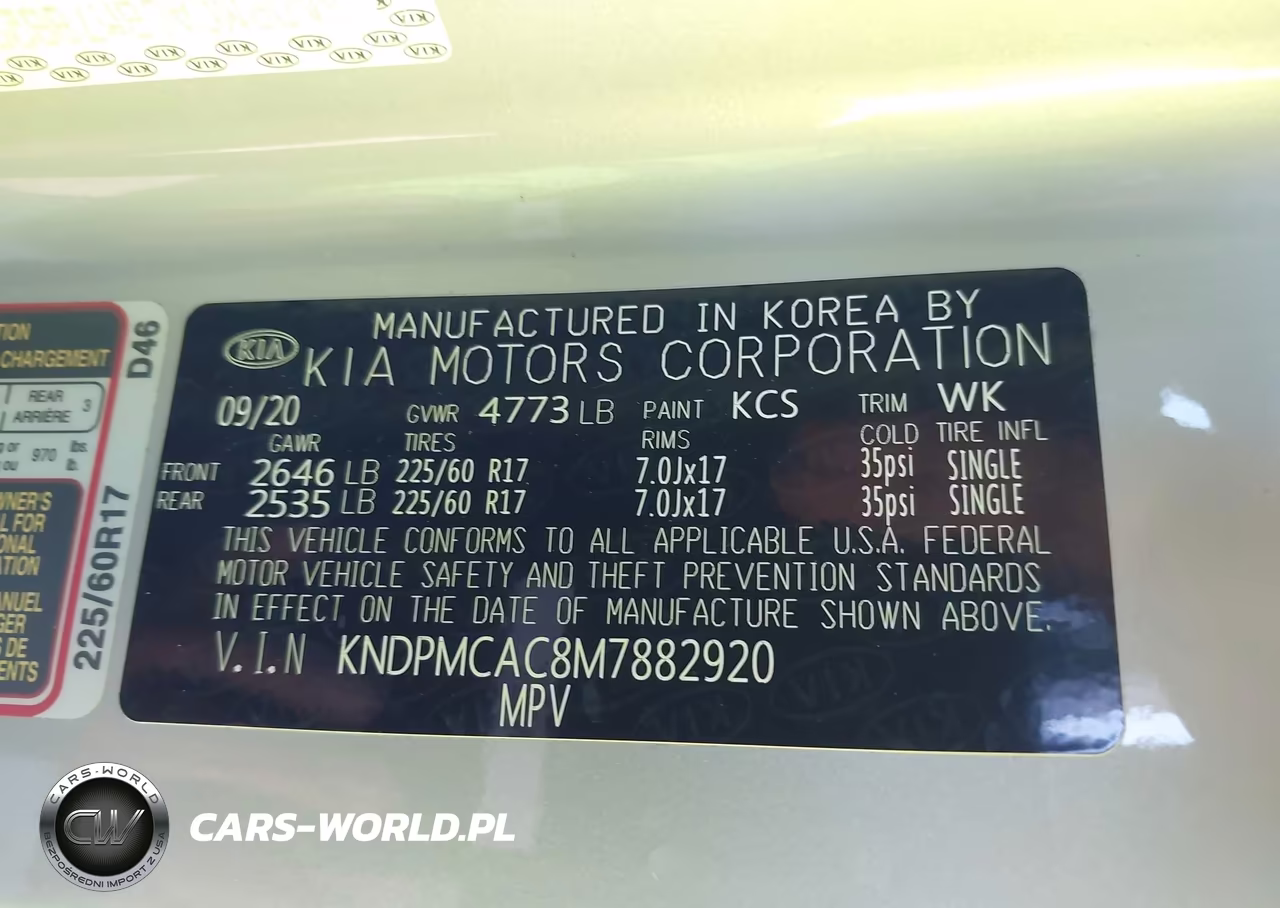 2021 Kia Sportage Lx VIN:KNDPMCAC8M7882920 - 9