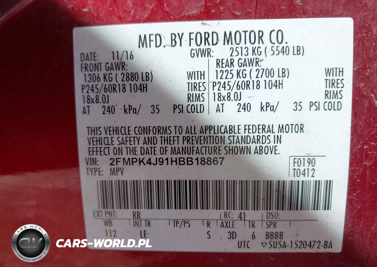 2017 Ford Edge Sel VIN:2FMPK4J91HBB18867 - 9
