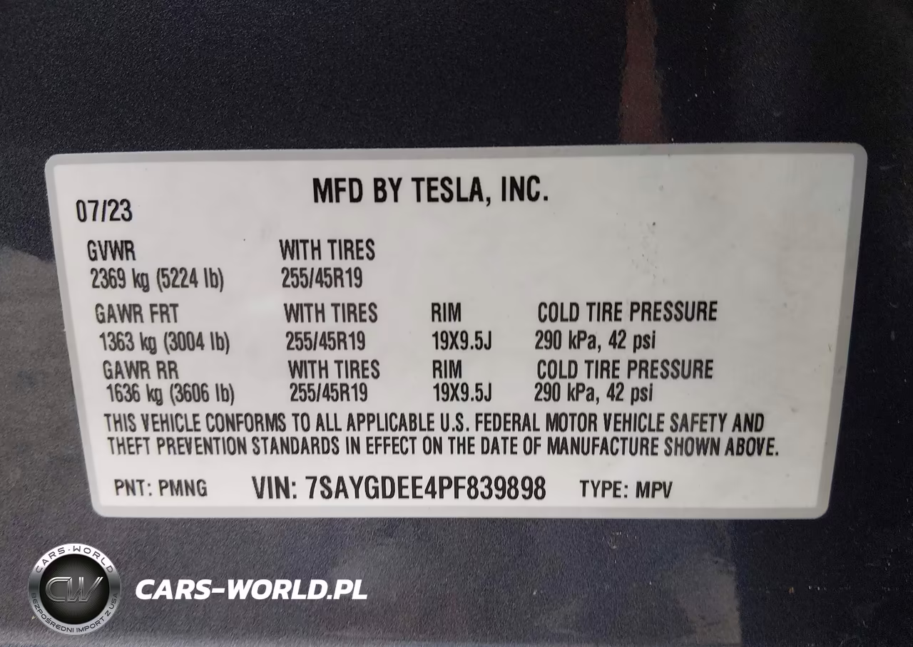 2023 Tesla Model Y Awd-Long Range Dual Motor All-Wheel Drive VIN:7SAYGDEE4PF839898 - 9