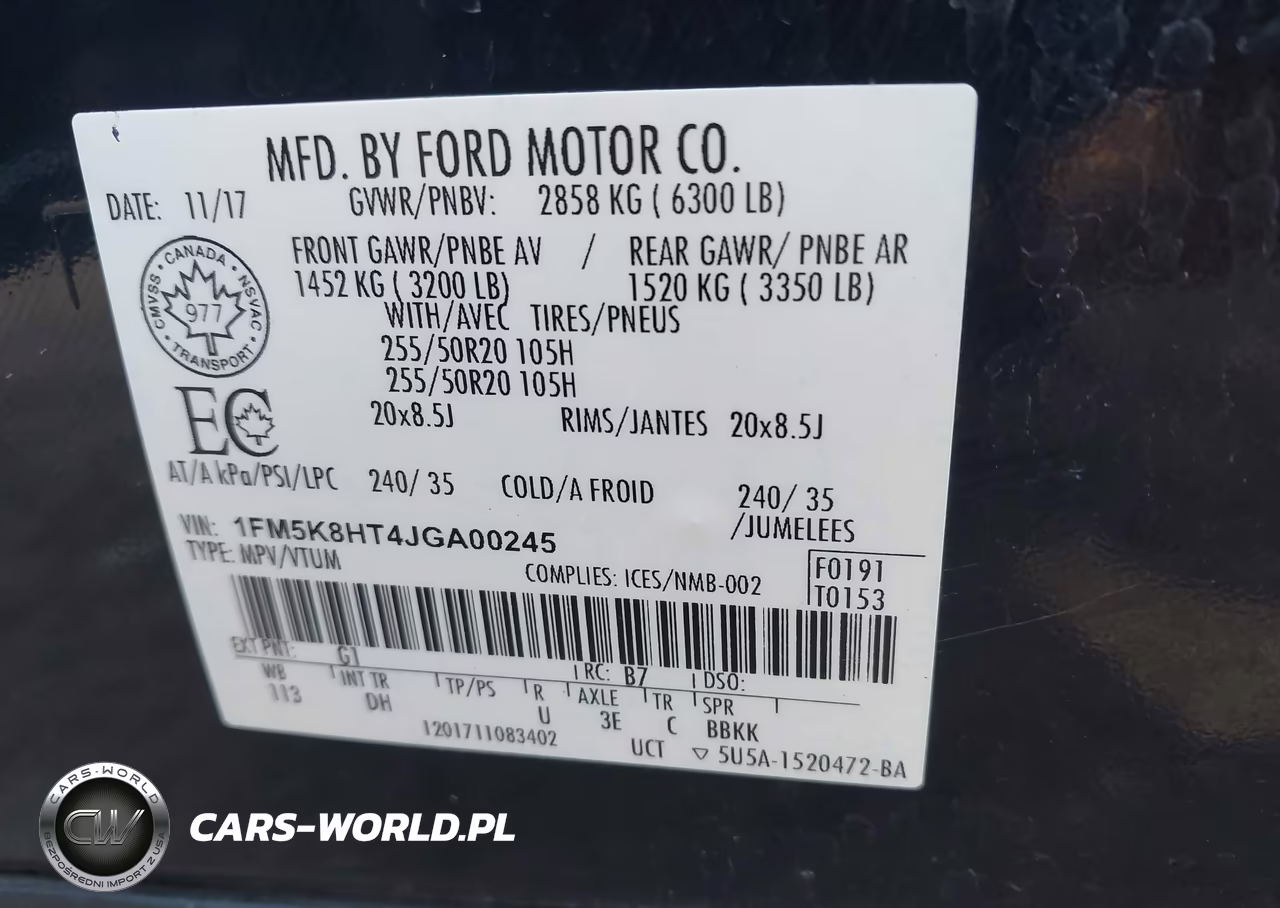 2018 Ford Explorer Platinum VIN:1FM5K8HT4JGA00245 - 9