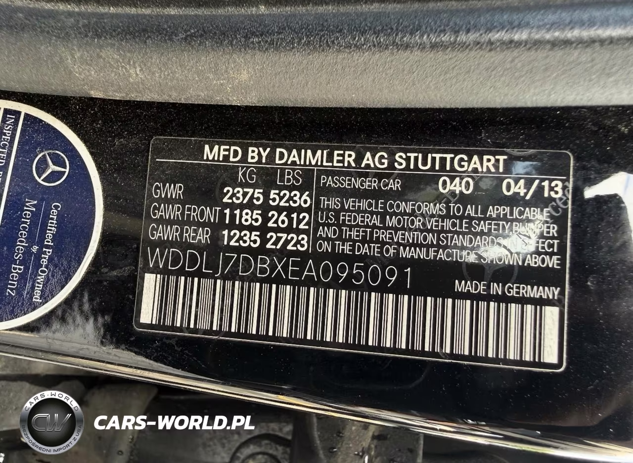 2014 Mercedes-Benz Cls 550 VIN:WDDLJ7DBXEA095091 - 9