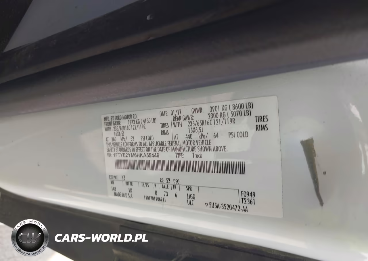2017 Ford Transit-150 VIN:1FTYE2YM6HKA55446 - 9