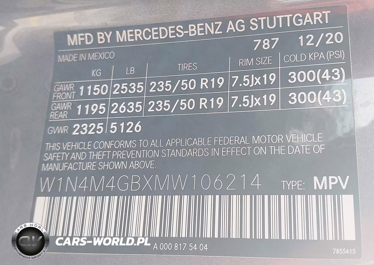 2021 Mercedes-Benz Glb 250 VIN:W1N4M4GBXMW106214 - 9