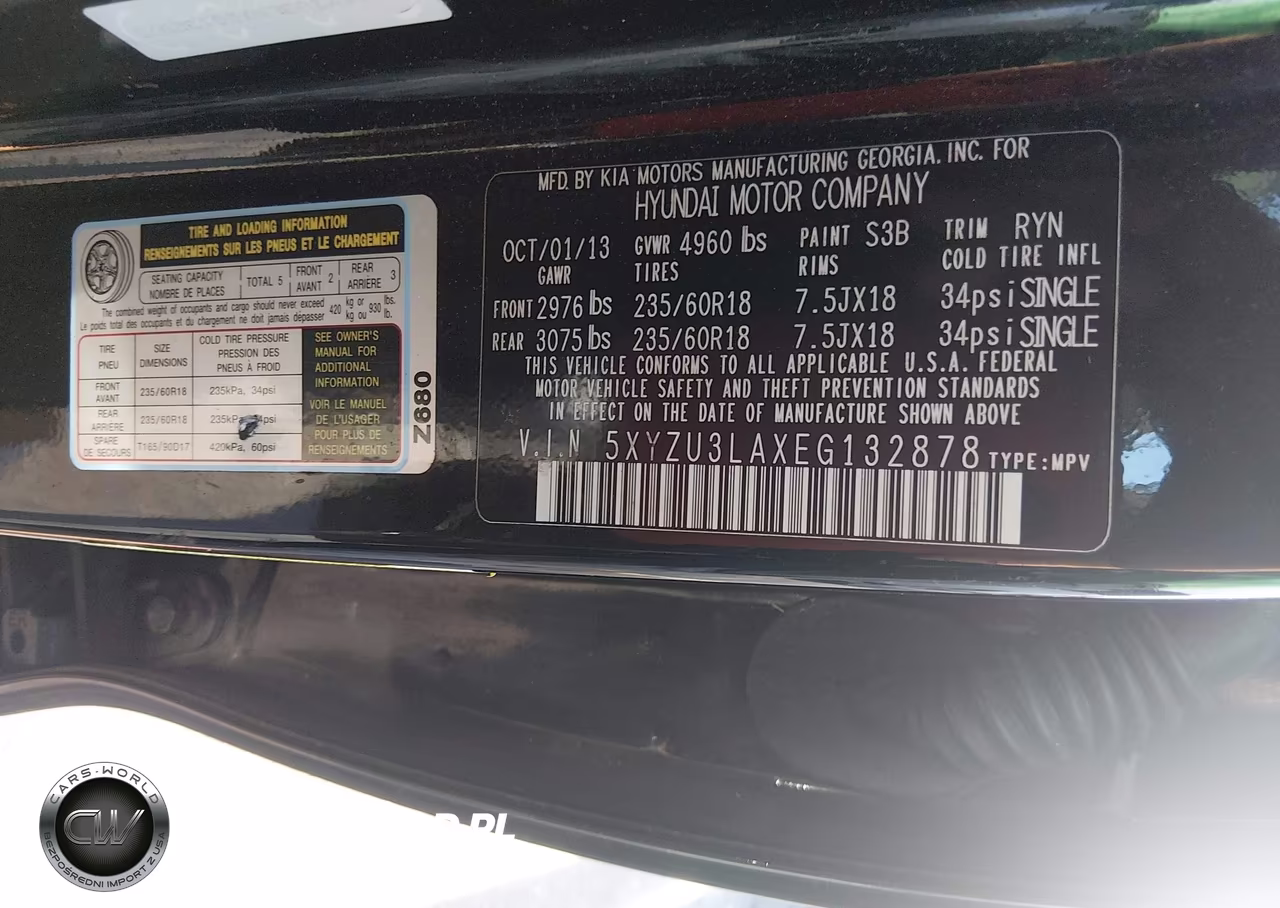 2014 Hyundai Santa Fe Sport 2.0L Turbo VIN:5XYZU3LAXEG132878 - 9
