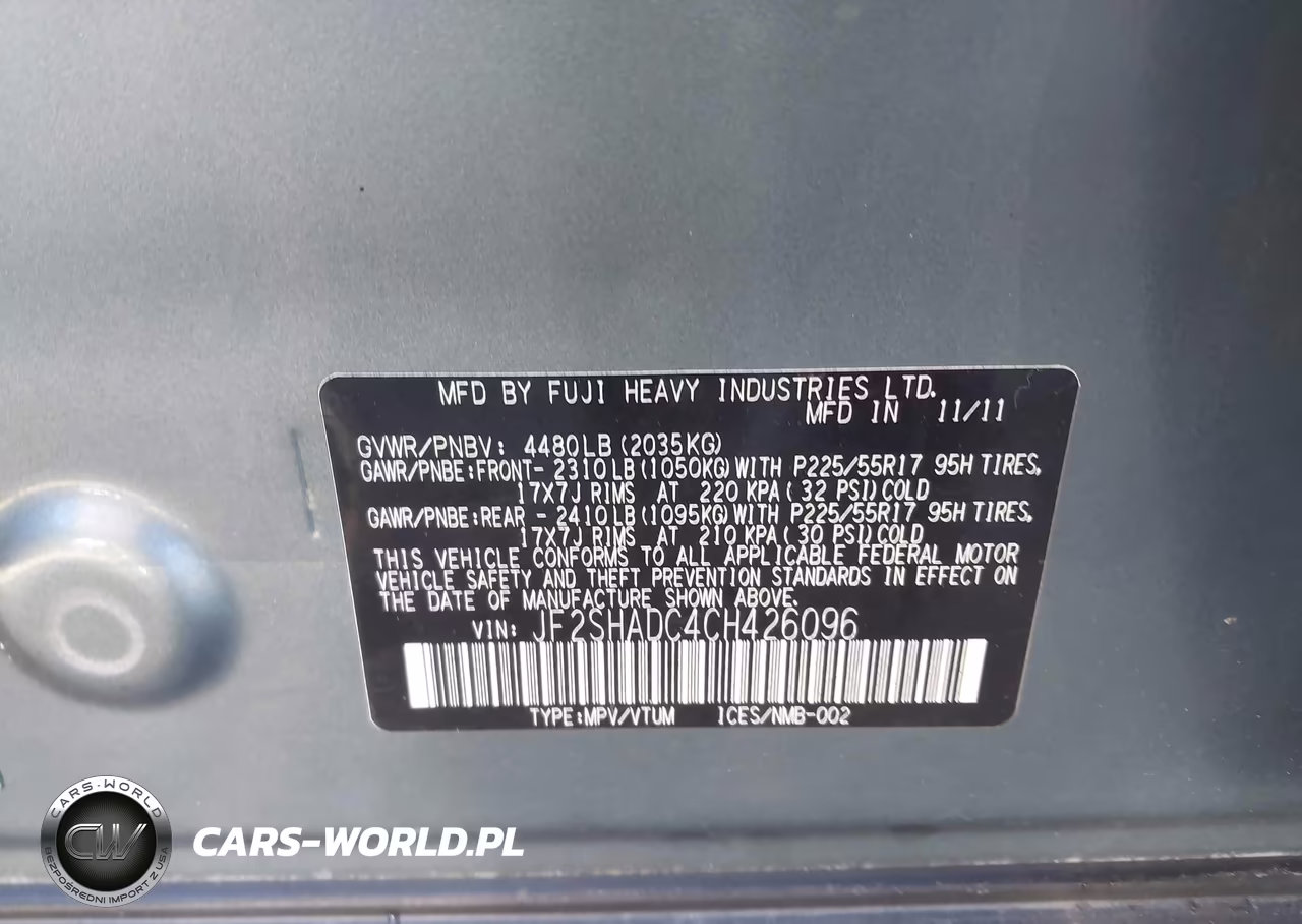 2012 Subaru Forester 2.5X Premium VIN:JF2SHADC4CH426096 - 9
