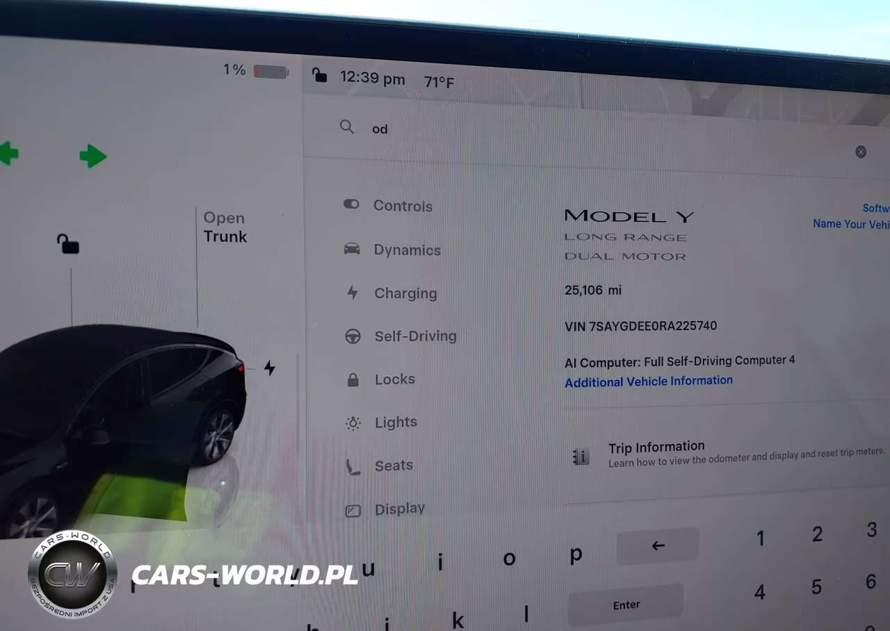 2024 Tesla Model Y Long Range Dual Motor All-Wheel Drive VIN:7SAYGDEE0RA225740 - 7