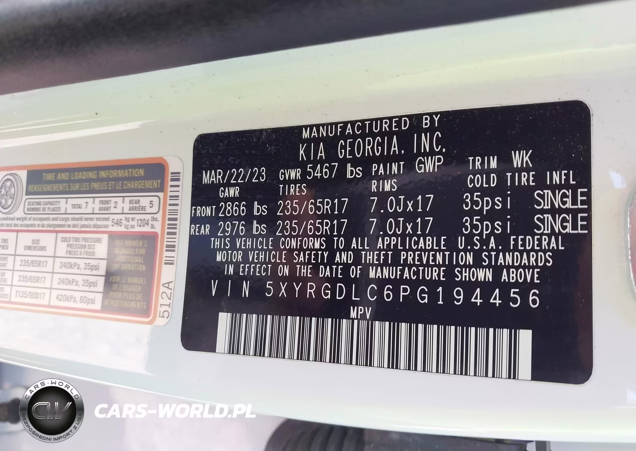 2023 Kia Sorento Lx VIN:5XYRGDLC6PG194456 - 9