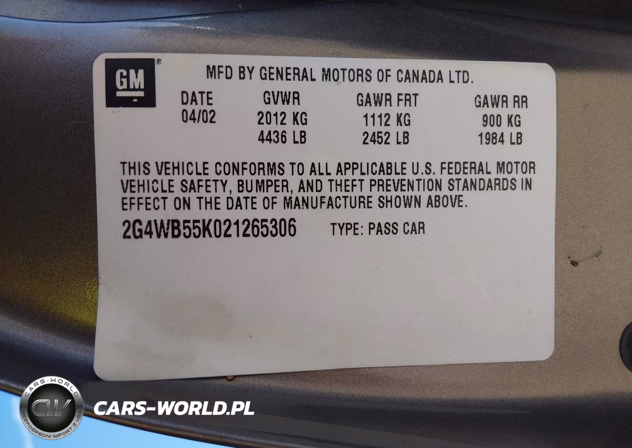 2002 Buick Regal Ls VIN:2G4WB55K021265306 - 9
