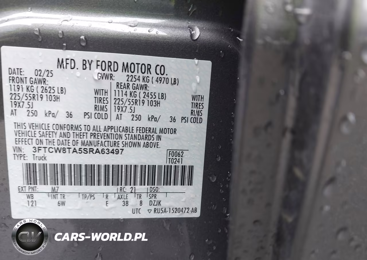 2025 Ford Maverick Lobo Standard VIN:3FTCW8TA5SRA63497 - 9
