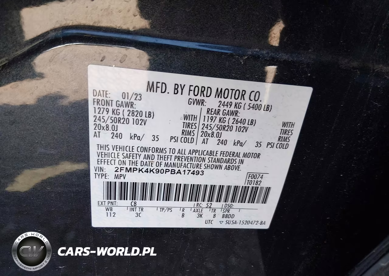 2023 Ford Edge Titanium VIN:2FMPK4K90PBA17493 - 9