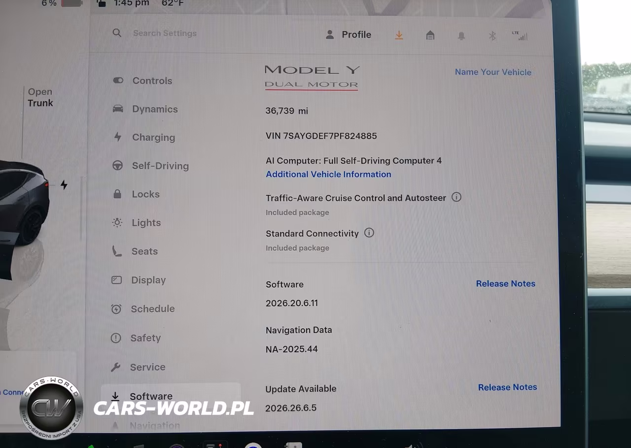 2023 Tesla Model Y Performance Dual Motor All-Wheel Drive VIN:7SAYGDEF7PF824885 - 7