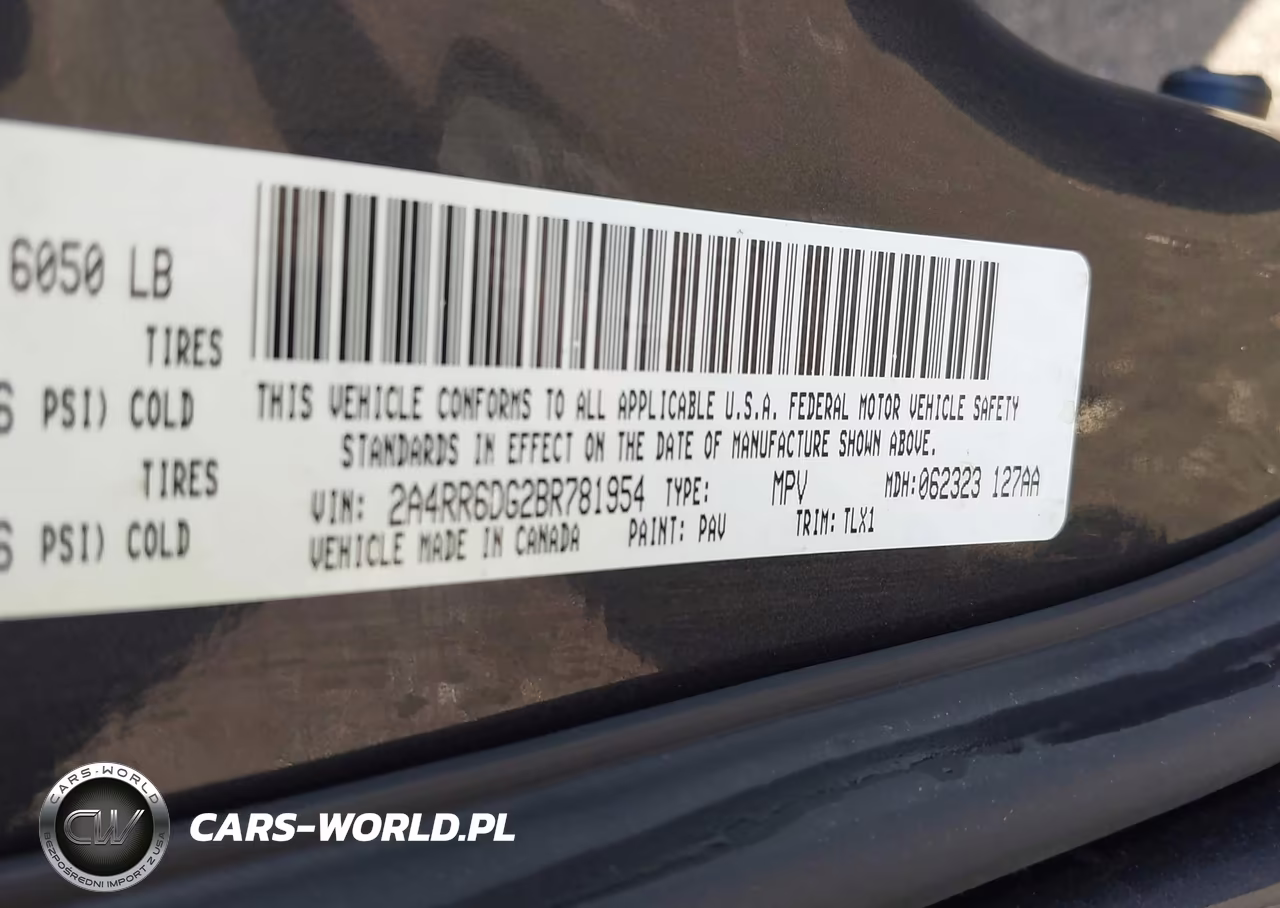 2011 Chrysler Town & Country Limited VIN:2A4RR6DG2BR781954 - 9