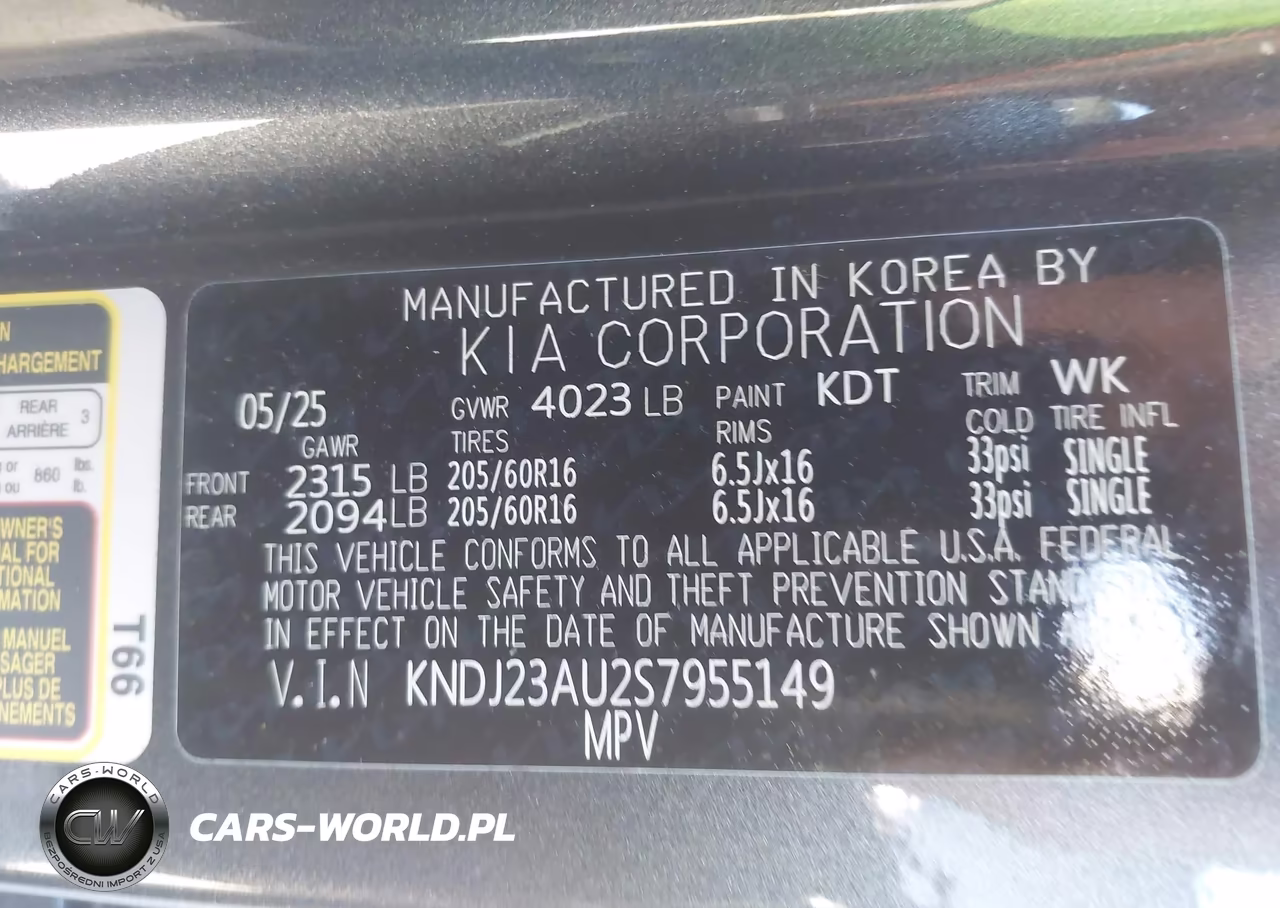 2025 Kia Soul Lx VIN:KNDJ23AU2S7955149 - 9