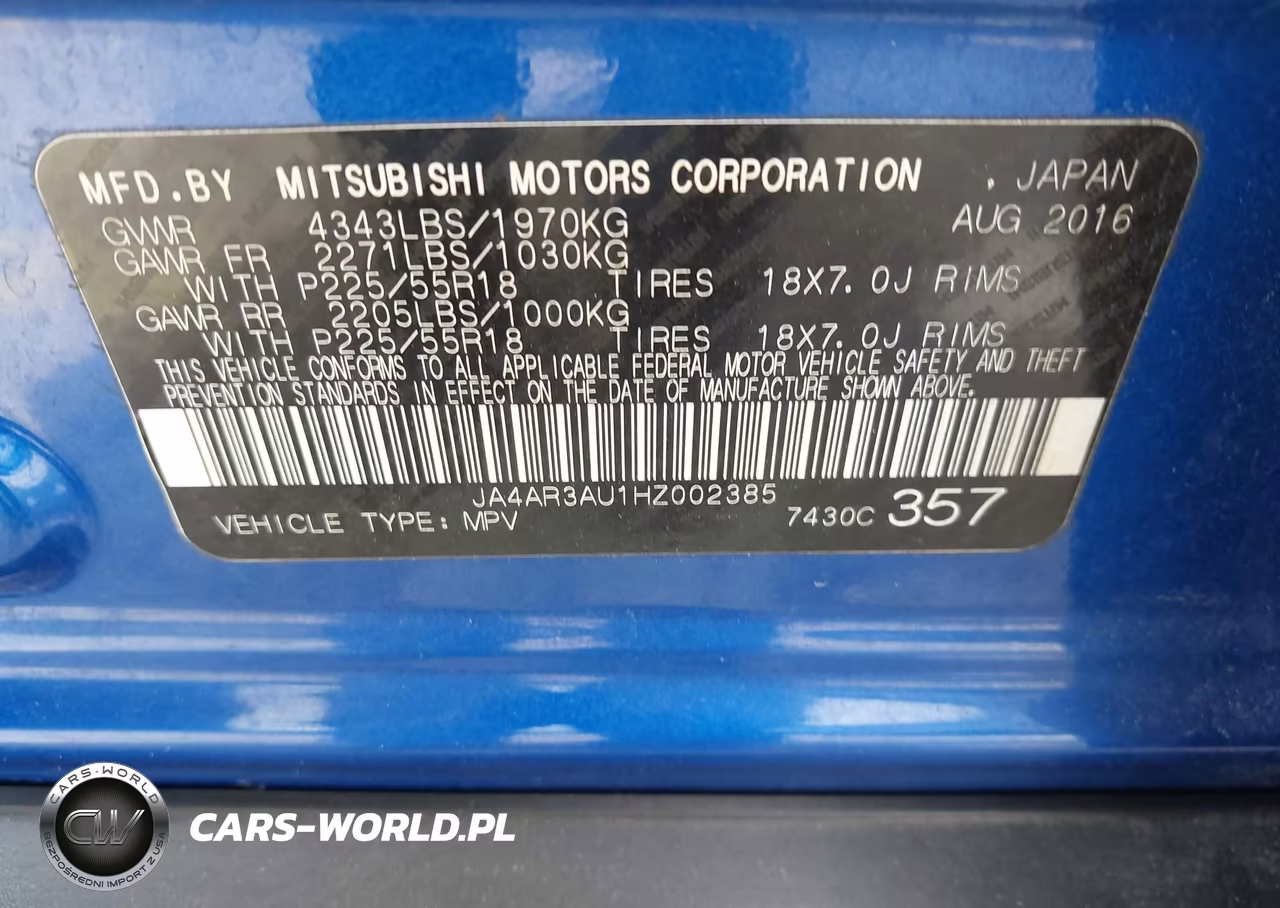 2017 Mitsubishi Outlander Sport 2.0 Le VIN:JA4AR3AU1HZ002385 - 9