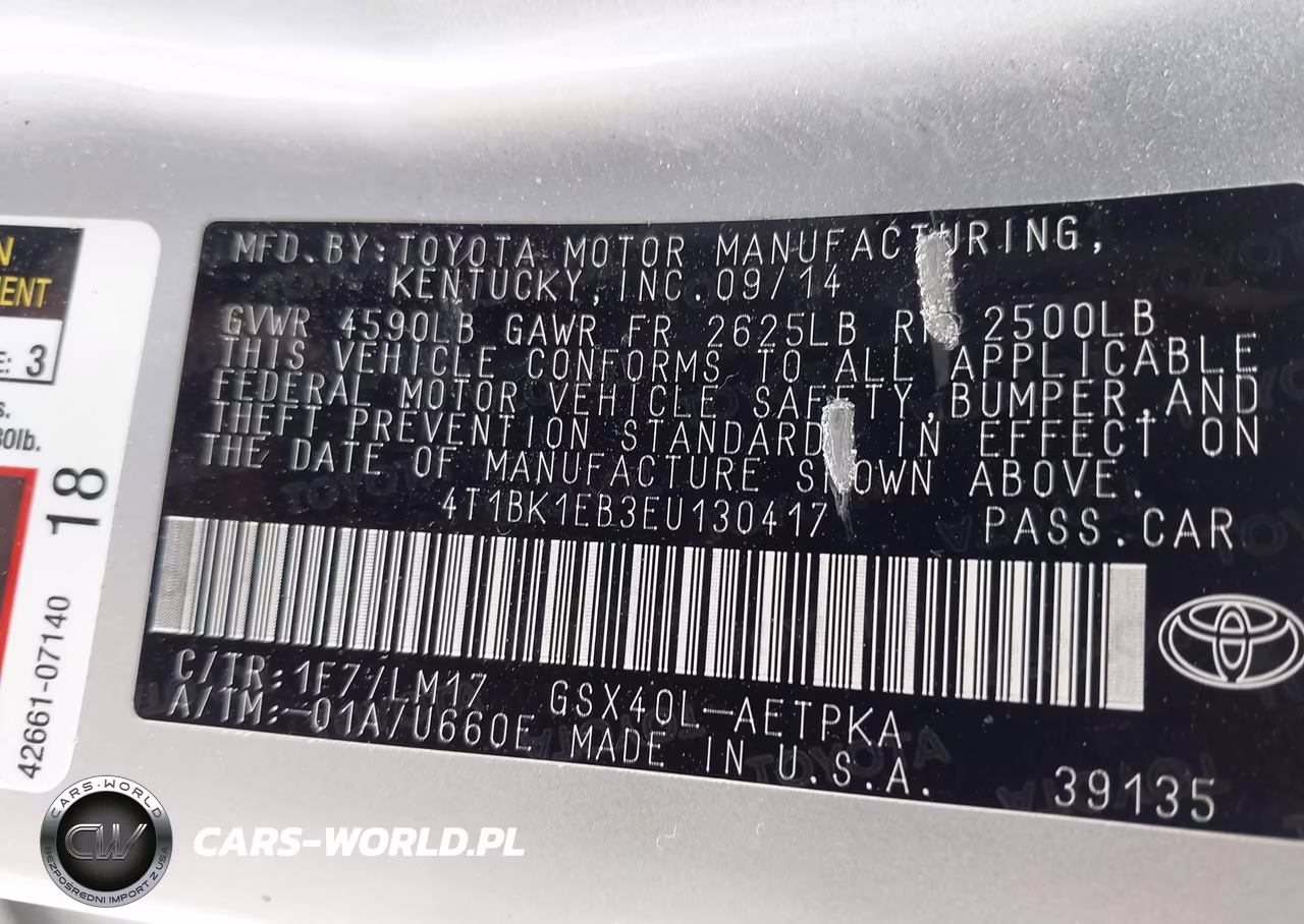 2014 Toyota Avalon Limited VIN:4T1BK1EB3EU130417 - 9