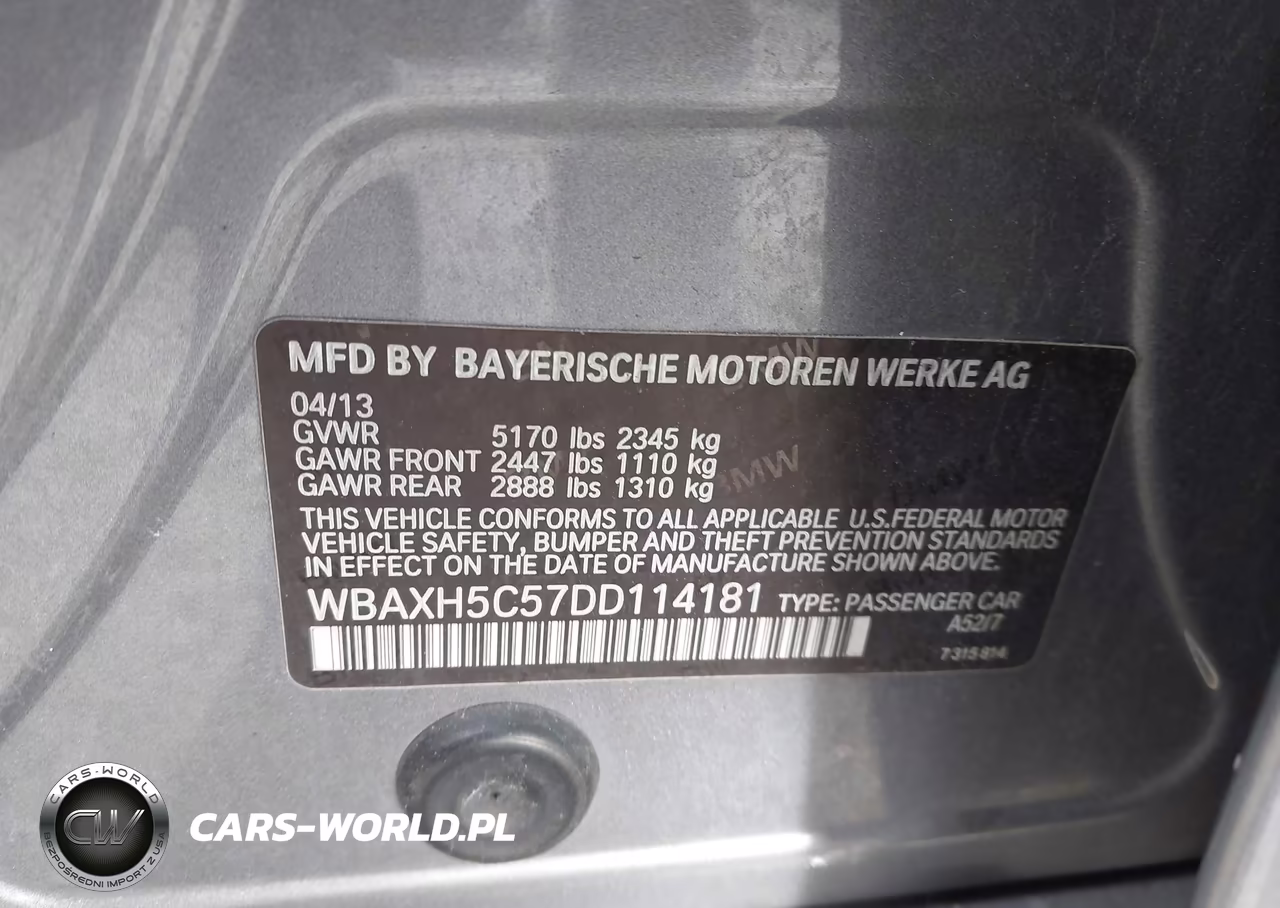 2013 BMW 528I xDrive VIN:WBAXH5C57DD114181 - 9