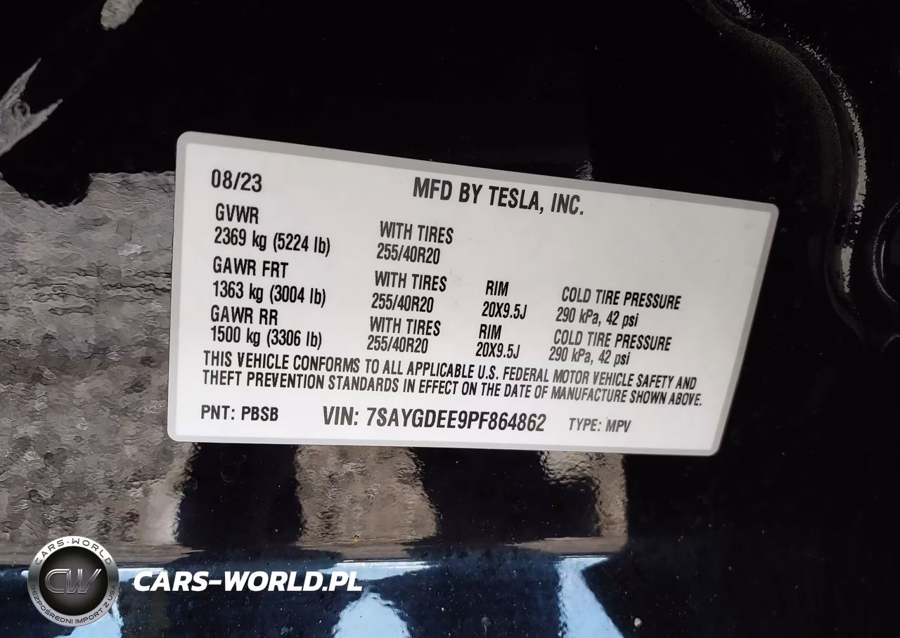 2023 Tesla Model Y Awd-Long Range Dual Motor All-Wheel Drive VIN:7SAYGDEE9PF864862 - 9