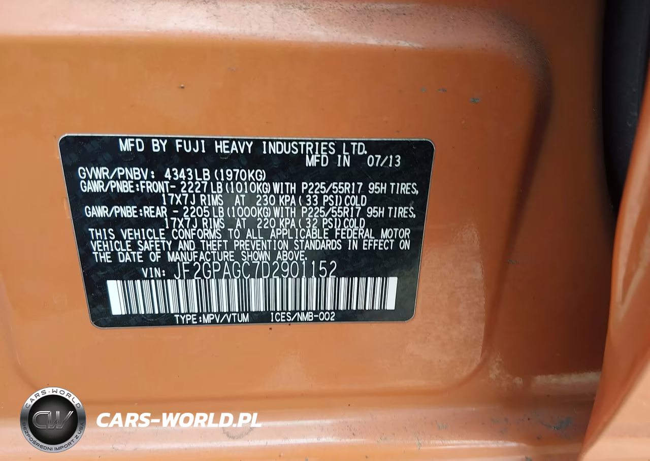 2013 Subaru Xv Crosstrek 2.0I Limited VIN:JF2GPAGC7D2901152 - 9