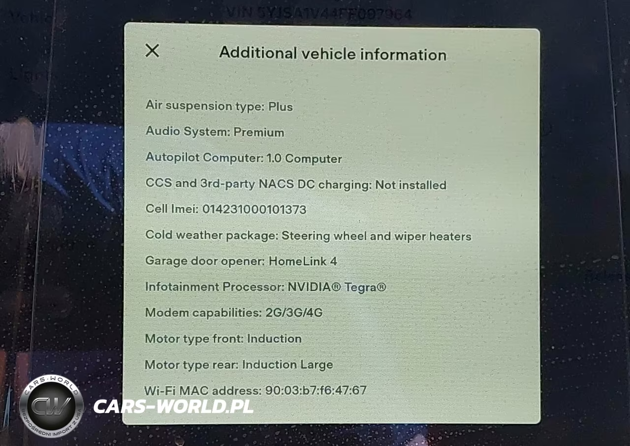 2015 Tesla Model S 85D-P85D VIN:5YJSA1V44FF097964 - 19