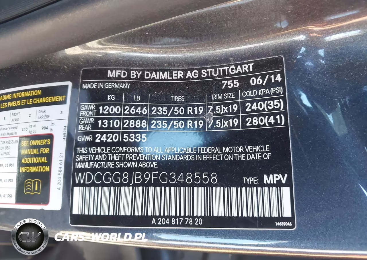 2015 Mercedes-Benz Glk 350 4Matic VIN:WDCGG8JB9FG348558 - 9