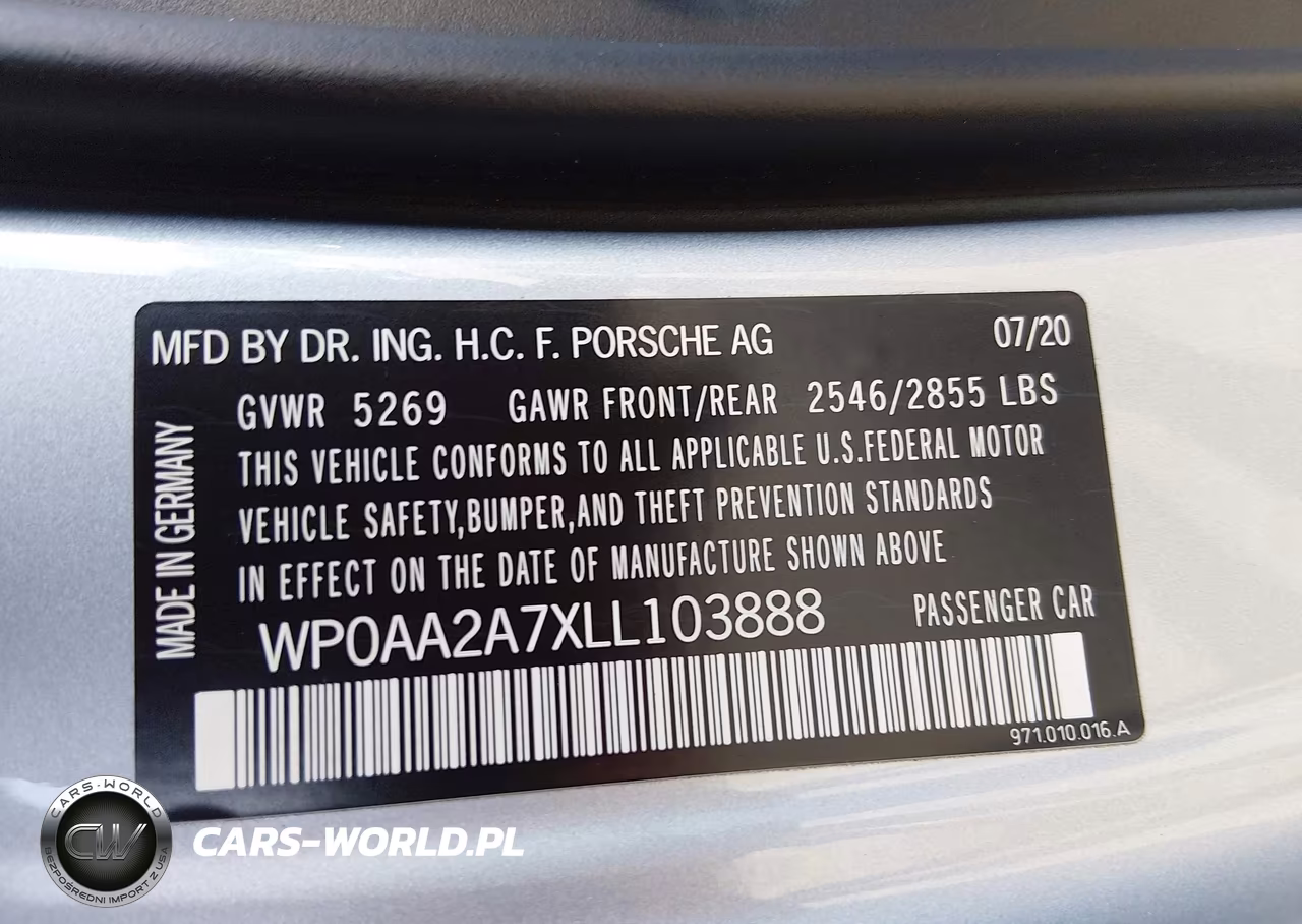 2020 Porsche Panamera 4 VIN:WP0AA2A7XLL103888 - 9