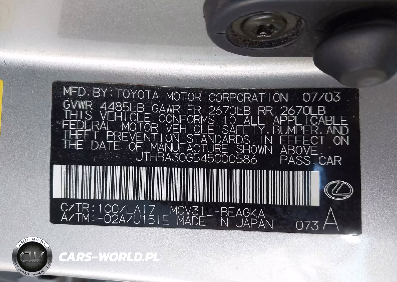 2004 Lexus Es 330 VIN:JTHBA30G545000586 - 9