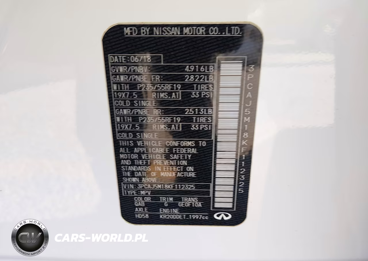 2019 Infiniti Qx50 Essential VIN:3PCAJ5M18KF112325 - 9