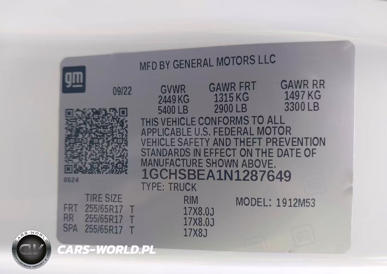 2022 Chevrolet Colorado 2Wd Long Box Wt VIN:1GCHSBEA1N1287649 - 9