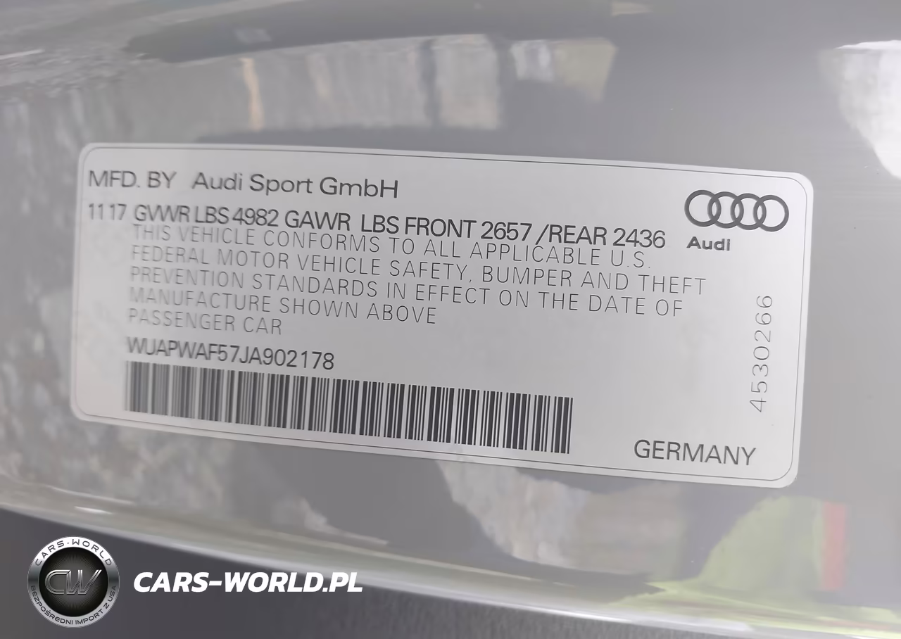 2018 Audi Rs 5 2.9T VIN:WUAPWAF57JA902178 - 9