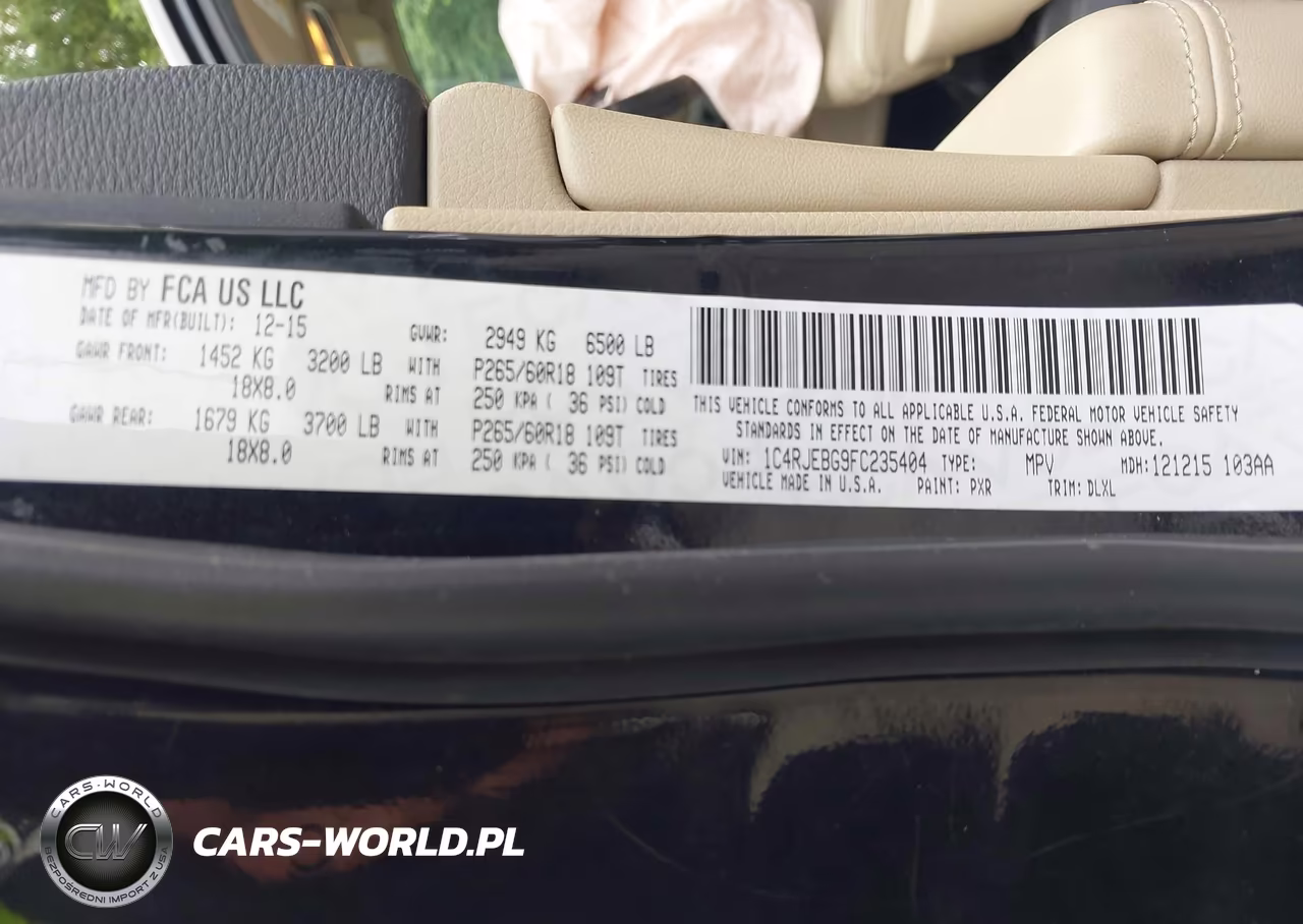 2015 Jeep Grand Cherokee Limited VIN:1C4RJEBG9FC235404 - 9
