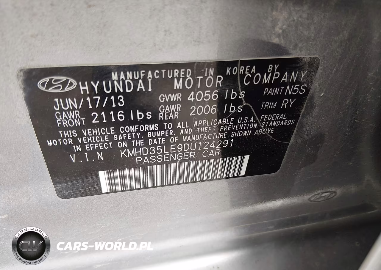 2013 Hyundai Elantra Gt VIN:KMHD35LE9DU124291 - 9