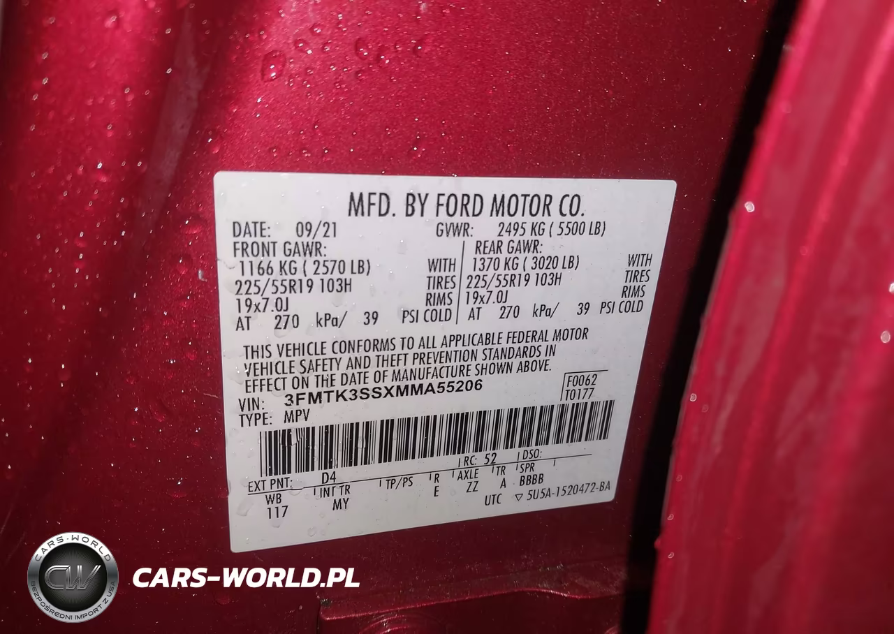 2021 Ford Mustang Mach-E Premium VIN:3FMTK3SSXMMA55206 - 9