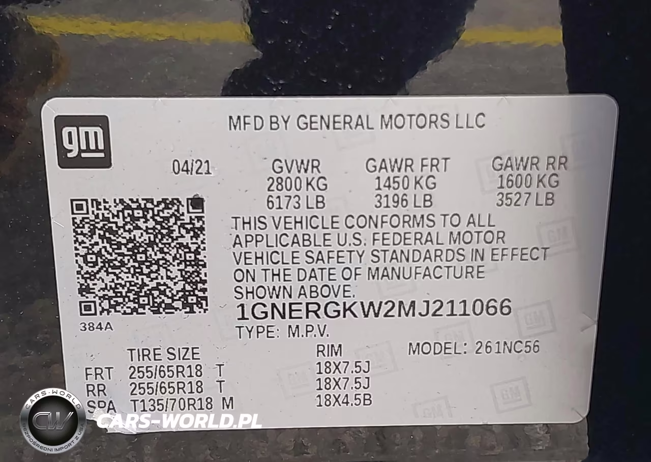 2021 Chevrolet Traverse Fwd Lt Cloth VIN:1GNERGKW2MJ211066 - 9
