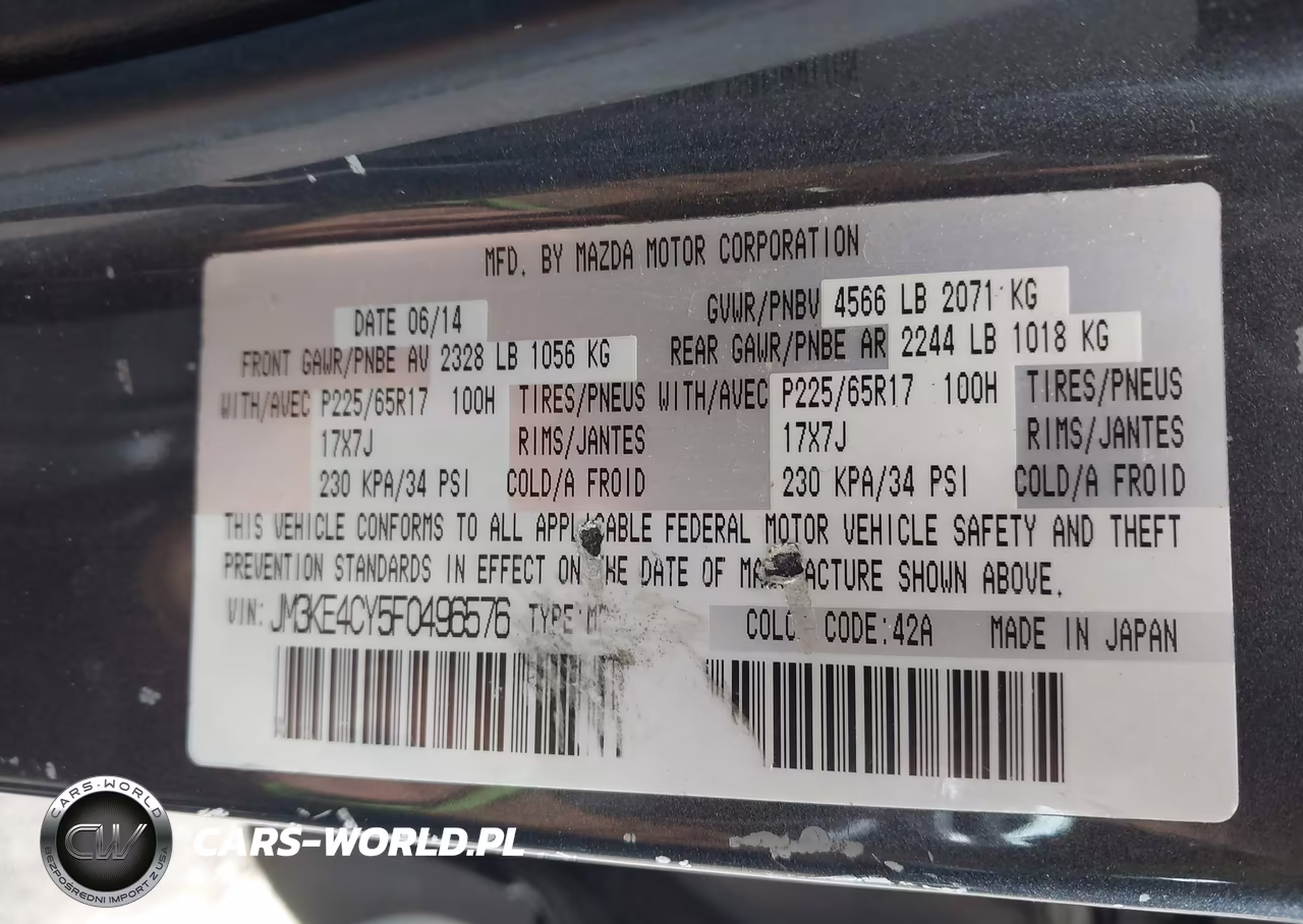 2015 Mazda Cx-5 Touring VIN:JM3KE4CY5F0496576 - 9