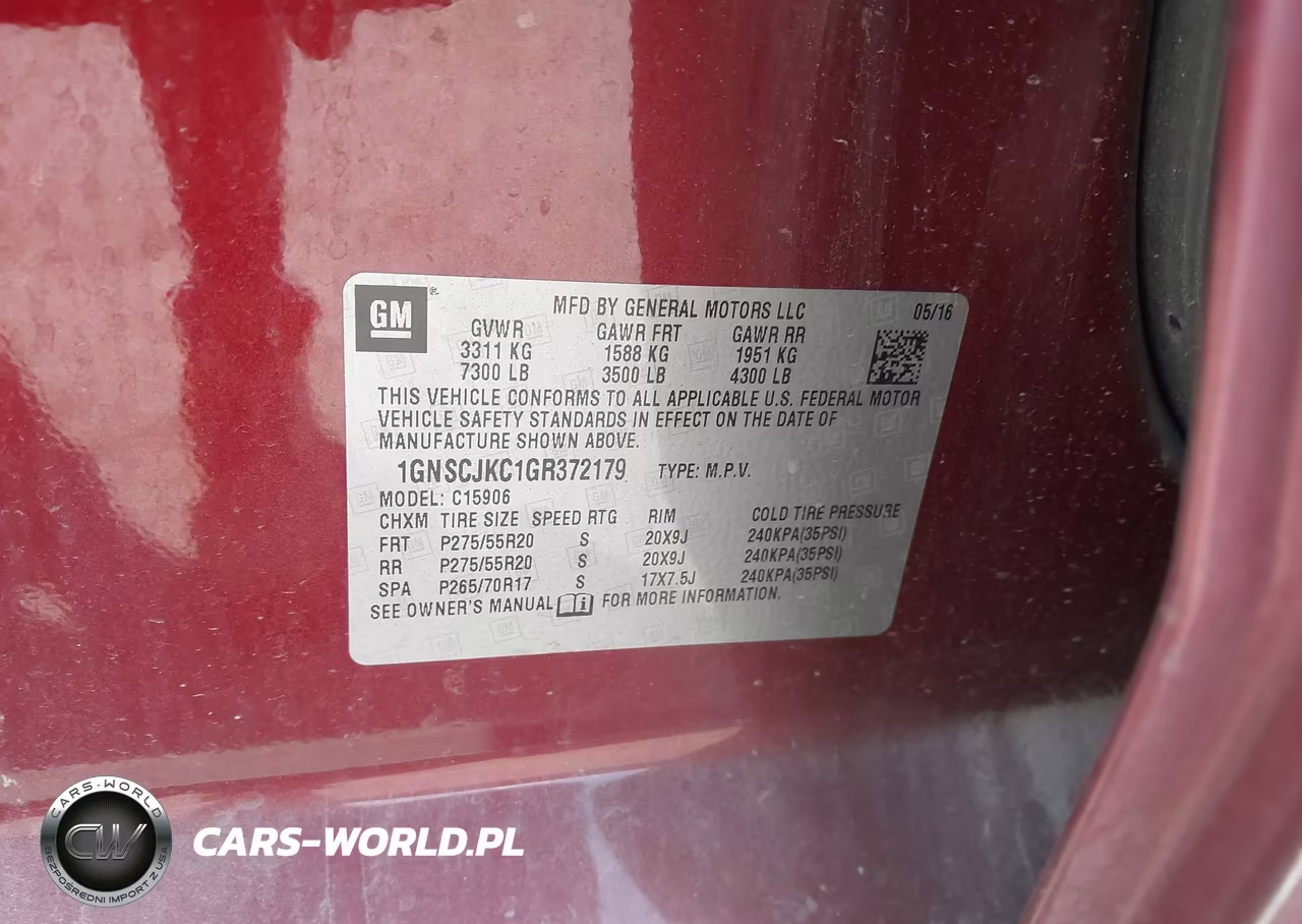 2016 Chevrolet Suburban Ltz VIN:1GNSCJKC1GR372179 - 9